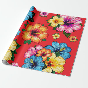 Papel De Regalo Hibiscus tropical