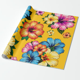 Papel De Regalo Hibiscus tropical