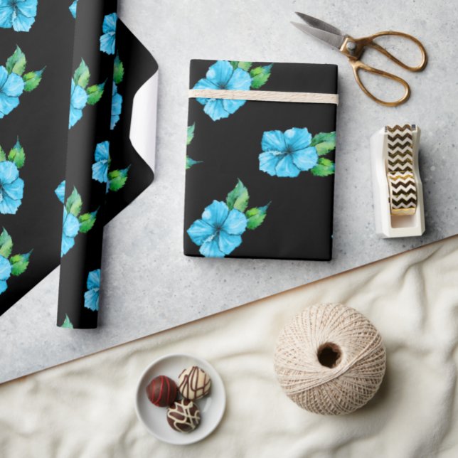 Papel De Regalo Hibscus azul exótico (Subido por el creador)