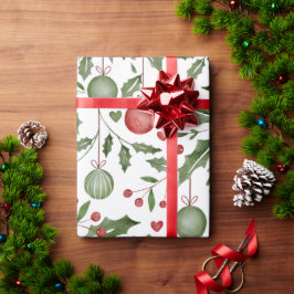 Papel De Regalo Hiedra de Navidad
