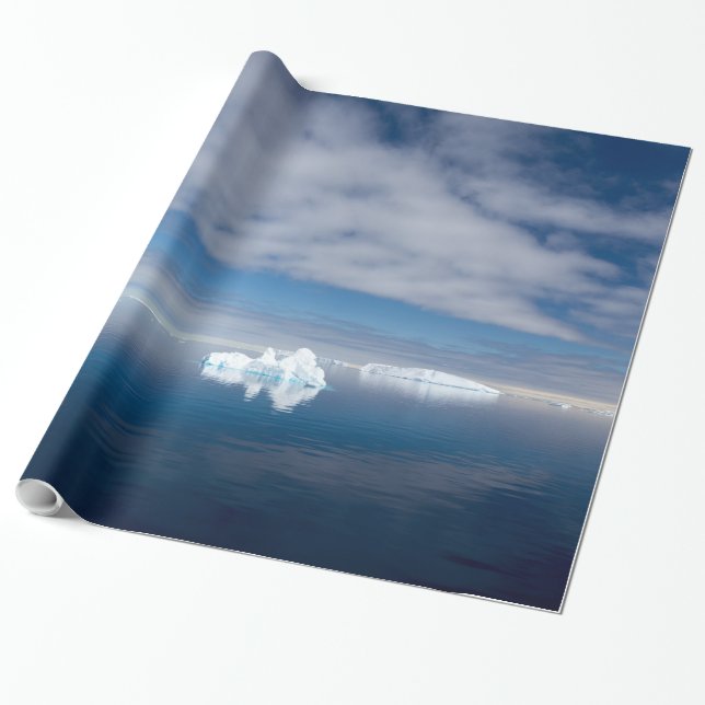 Papel De Regalo Hielo flotante en la Antártida (Desenrollado)