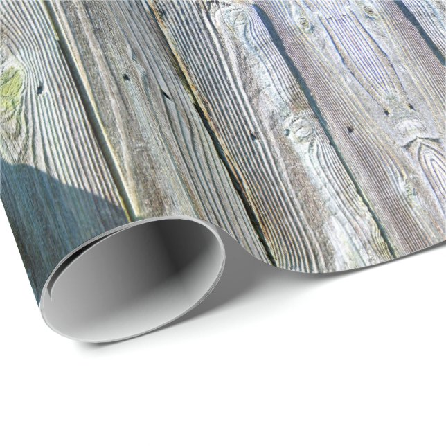 Papel De Regalo Hierbas botánicas rusticas de la madera de Barn (Esquina del rollo)