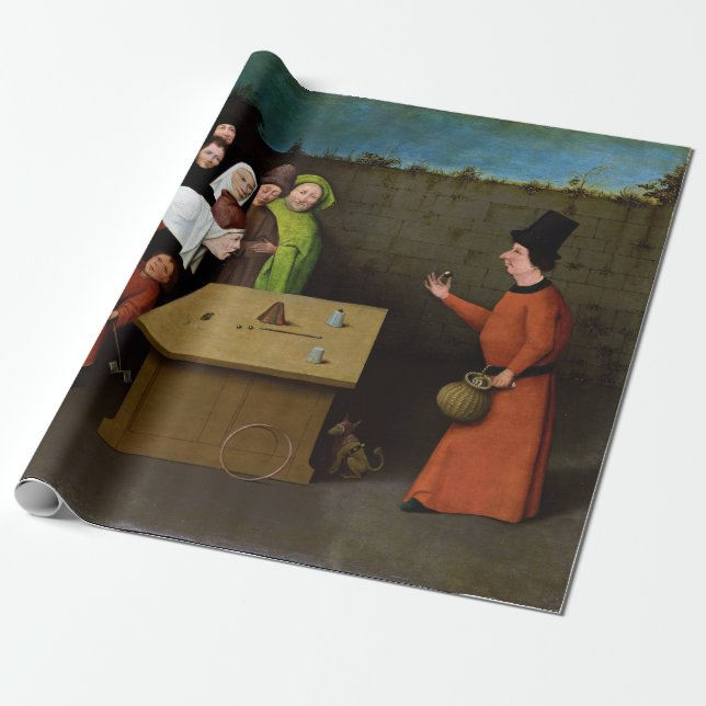 Papel De Regalo Hieronymus Bosch El Conjurador (Desenrollado)