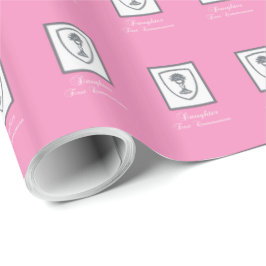 Papel De Regalo Hija, primer cáliz plateado de comunión