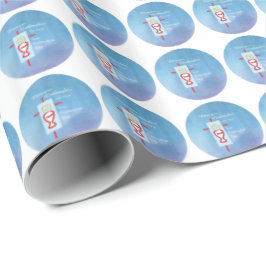 Papel De Regalo Hija, Primera Santa Comunión, Turquesa