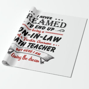 Papel De Regalo Hijo En Derecho De Impresionante Maestra De Matemá