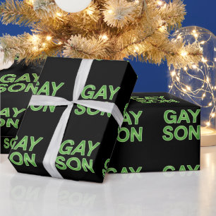 Papel De Regalo Hijo gay divertido Orgullo LGBTQ