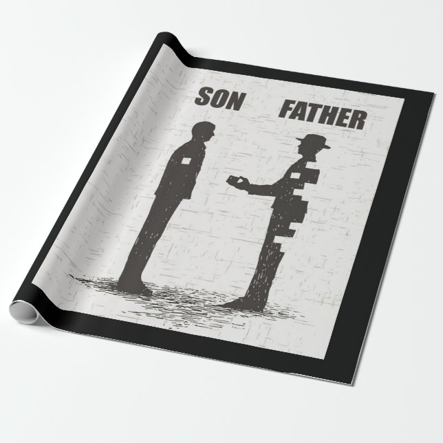 Papel De Regalo Hijo y padre (Desenrollado)