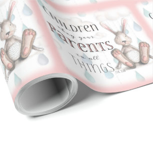 Papel De Regalo Hijos Obedeced a vuestros Padres - Col 3:20