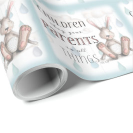 Papel De Regalo Hijos Obedeced a vuestros Padres - Col 3:20