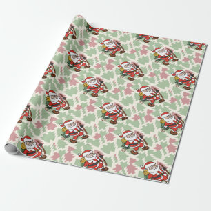 Papel De Regalo Hiker de Santa Claus