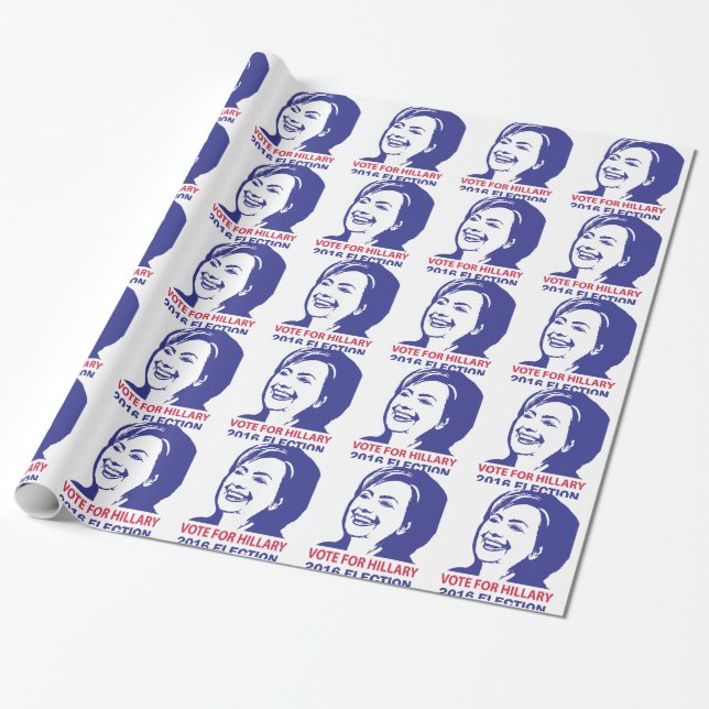 Papel De Regalo hillary clinton 2016 (Desenrollado)
