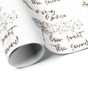 Papel De Regalo Himno cristiano; Cita de gracia asombrosa