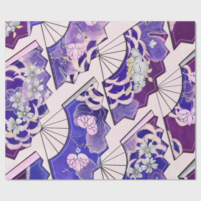 Papel De Regalo Hinchas tradicionales japoneses (Superficie plana)