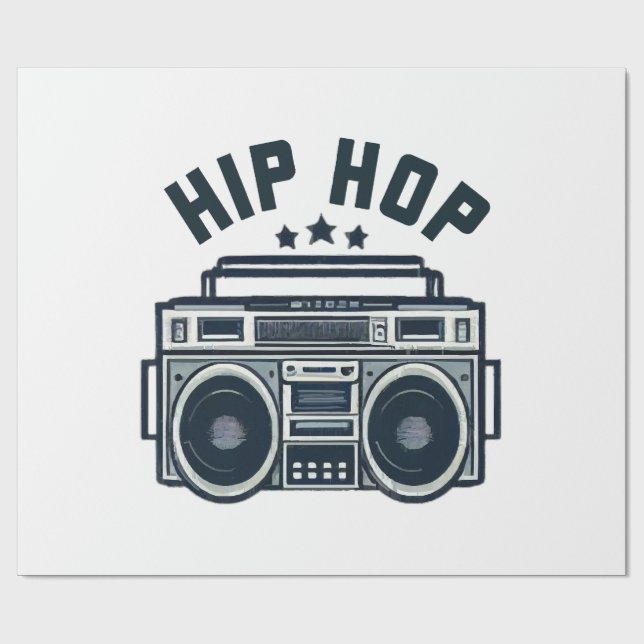 Papel De Regalo Hip hop (Superficie plana)
