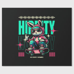 Papel De Regalo Hip-Hop Hoppity - Skater Bunny Pascua
