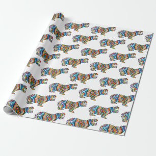 Papel De Regalo Hipopótamo Psicodélico