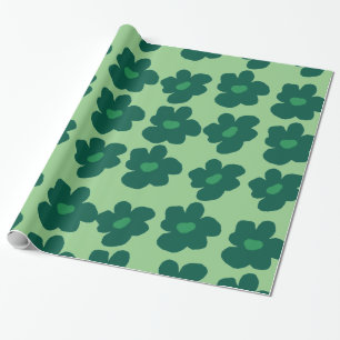 Papel De Regalo Hippie verde