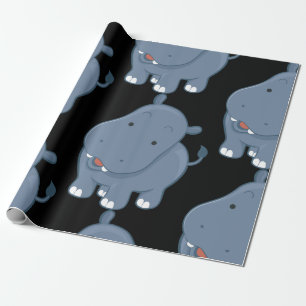 Papel De Regalo Hippopotamus