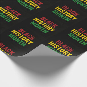 Papel De Regalo HISTORIA NEGRA MES Verde Rojo