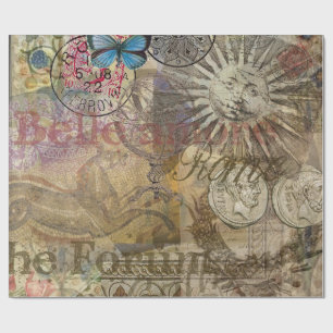 Papel De Regalo Historia Romana Italia Viaje Vacaciones Ciudad