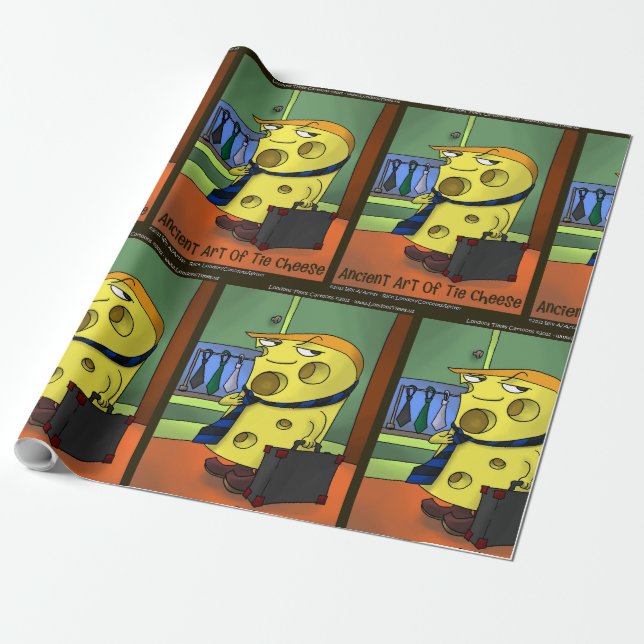 Papel De Regalo Historieta De Queso De Rick London (Desenrollado)