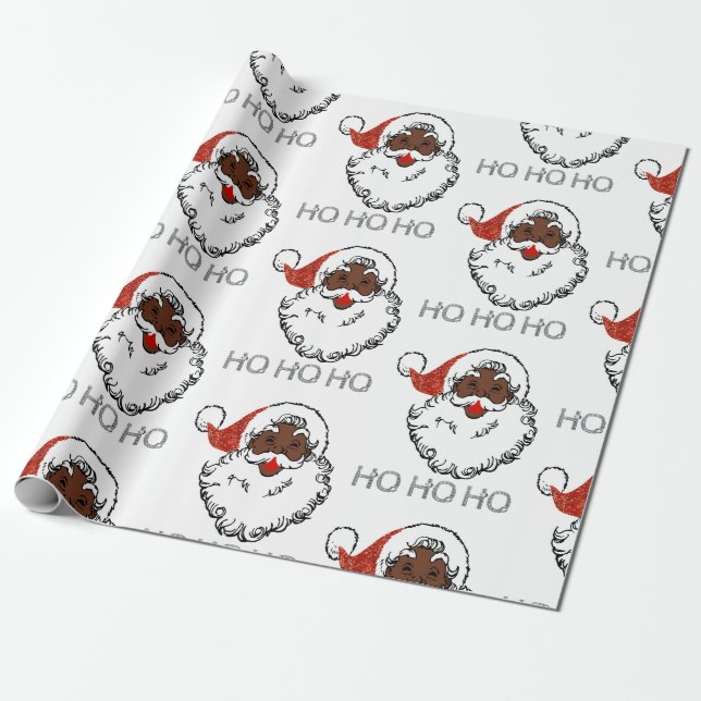 Papel De Regalo ho black santa (Desenrollado)