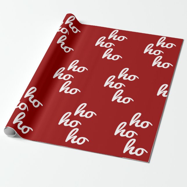 Papel De Regalo Ho-ho-ho (Desenrollado)