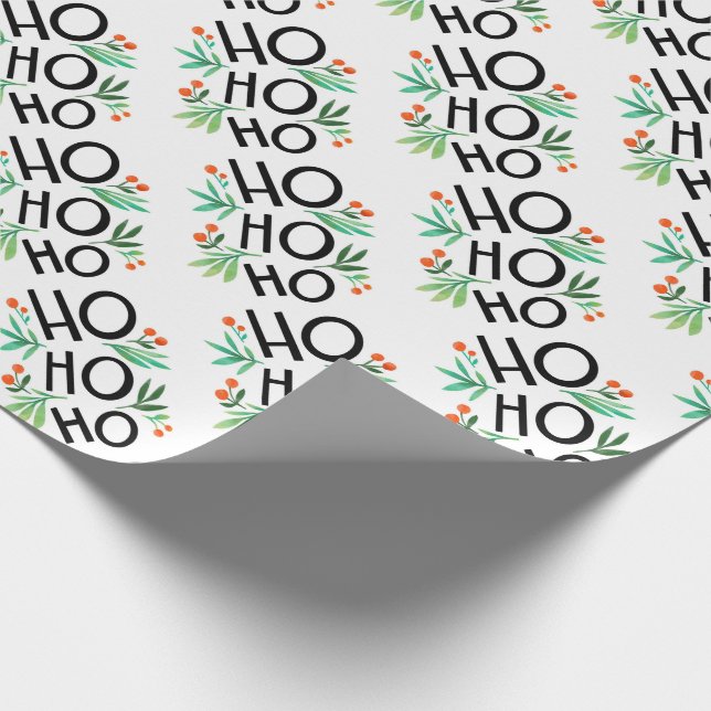 Papel De Regalo Ho Ho Ho Ho (Esquina)