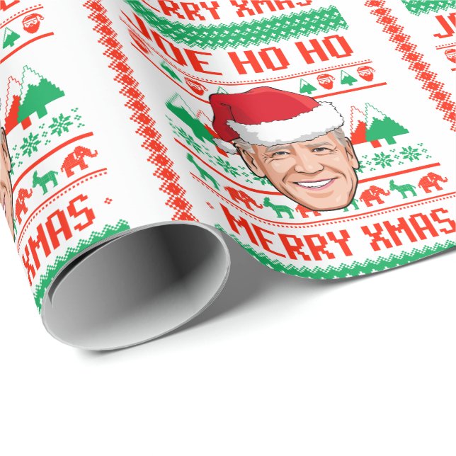 PAPEL DE REGALO HO HO HO HO HO MERRY XMAS (Esquina del rollo)