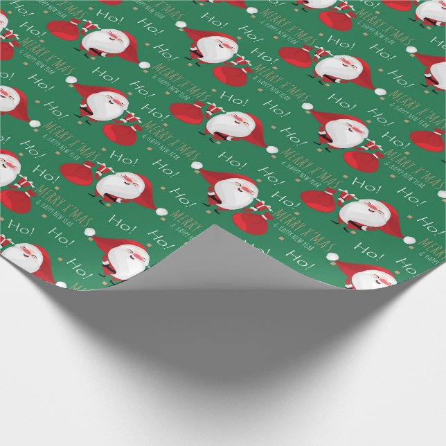 Papel De Regalo Ho Ho Ho Ho Santa Wraping Paper (Esquina)