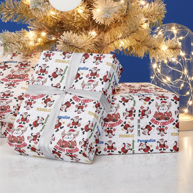 Papel De Regalo Ho, Ho, Ho, Merry Christmas Santa Claus (Vacaciones)