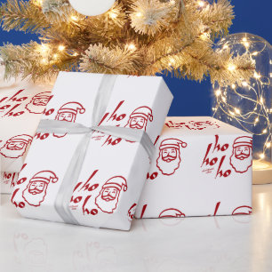 Papel De Regalo Ho Ho Ho Minimalista Moderno