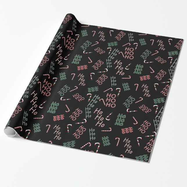 Papel De Regalo Ho Ho Ho paper  (Desenrollado)