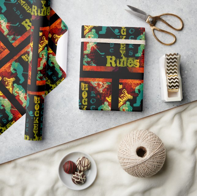 PAPEL DE REGALO HOCKEY (Artesanía)