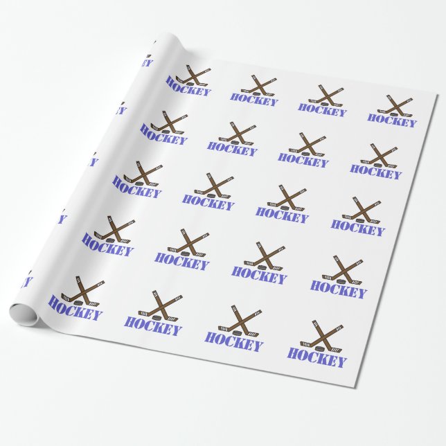 Papel De Regalo Hockey (Desenrollado)