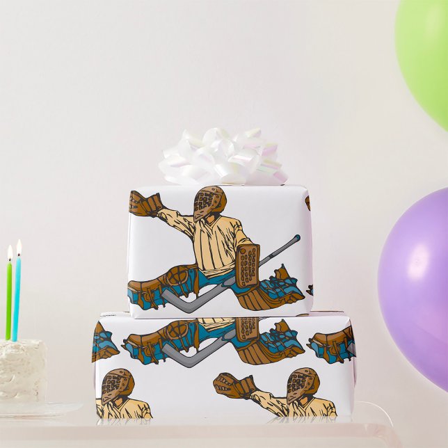 Papel De Regalo Hockey Goalie (Subido por el creador)