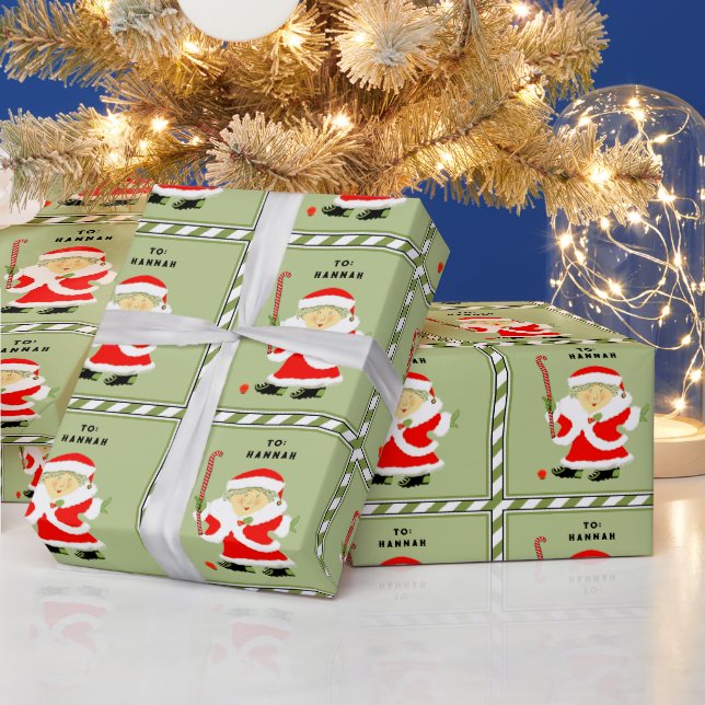 Papel De Regalo Hockey sobre césped Navidad (Vacaciones)