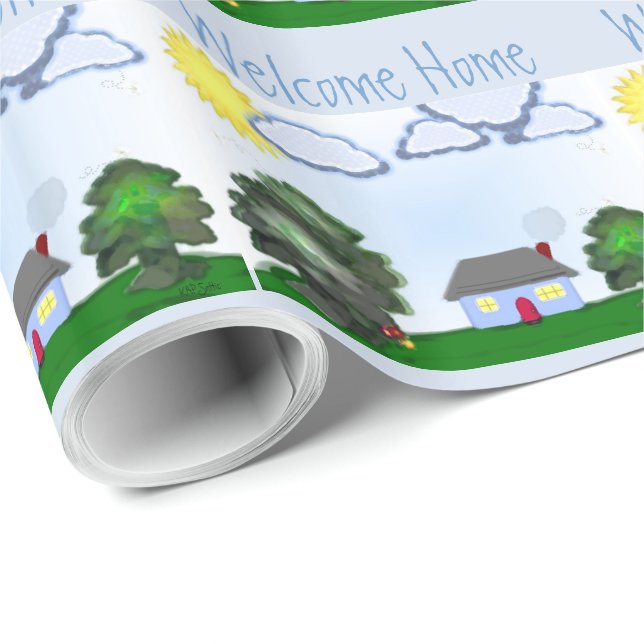 Papel De Regalo Hogar agradable (Esquina del rollo)