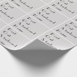 Papel De Regalo Hogar de salida de puerto POSH