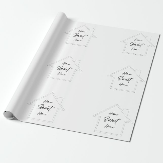 Papel De Regalo Hogar dulce hogar (Desenrollado)