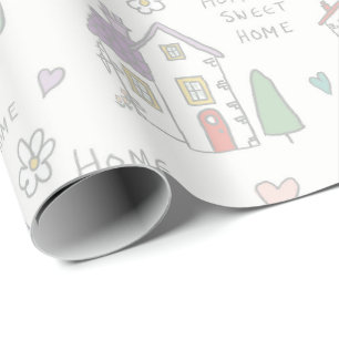 Papel de regalo hogar dulce hogar