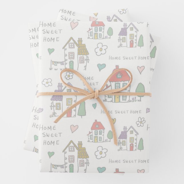 Papel de regalo hogar dulce hogar (In situ)