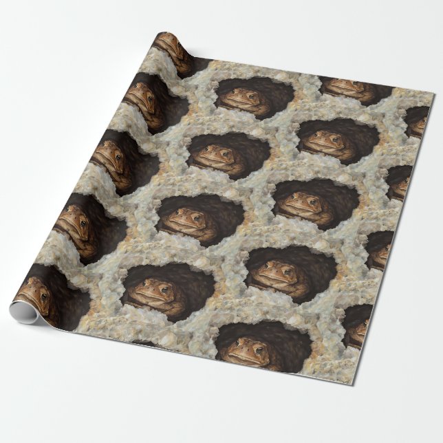 Papel De Regalo Hogar Sweet Toad (Desenrollado)