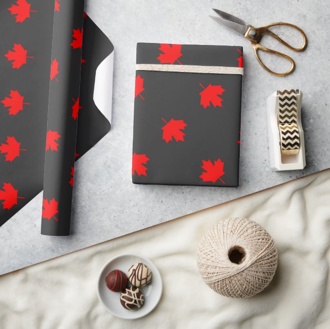 Papel De Regalo Hoja de arce de algodón canadiense (Artesanía)