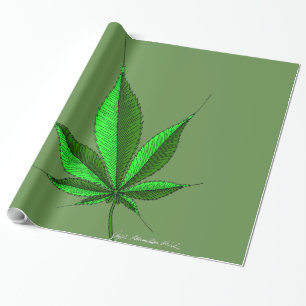 Papel De Regalo Hoja de cáñamo 14