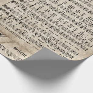 Papel De Regalo Hoja de música compilación navideña festiva