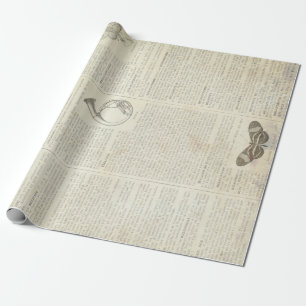 Papel De Regalo Hoja francesa 30" del diccionario 60lb Decoupage x