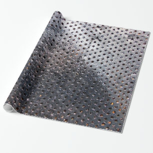 Papel De Regalo Hoja metalizado perforada