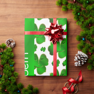 Papel De Regalo hoja, trébol, suerte, planta, verde, chamaco, natu